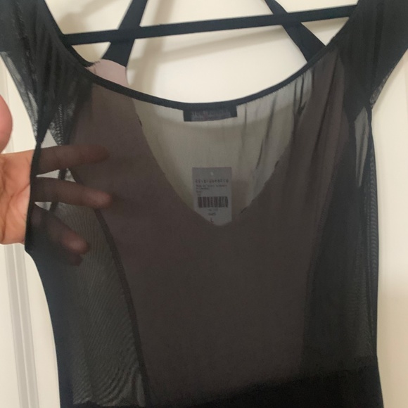 Black jumpsuit with mesh detailing - Picture 2 of 4